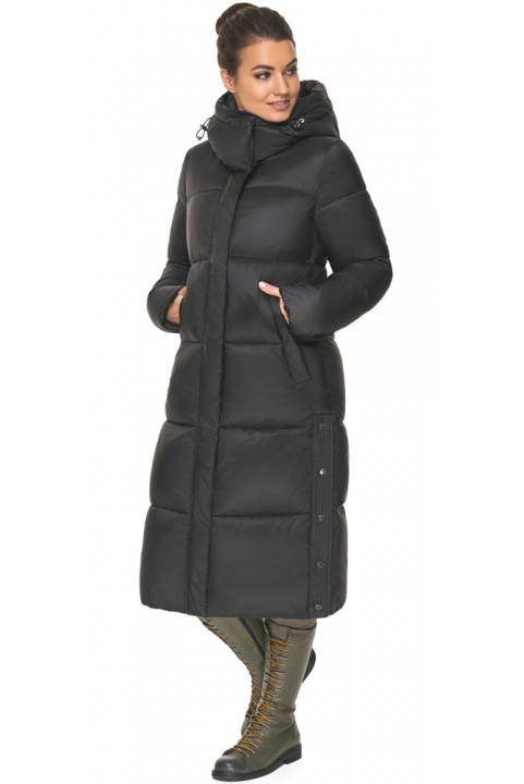 Универсальная чёрная женская куртка на зиму модель 52650 Braggart "Angel's Fluff" фото 1