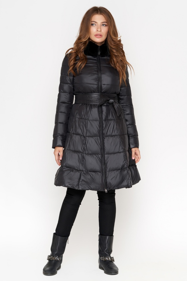 Жіноча осінньо-весняна куртка чорна модель 7319 Monte Cervino фото 2