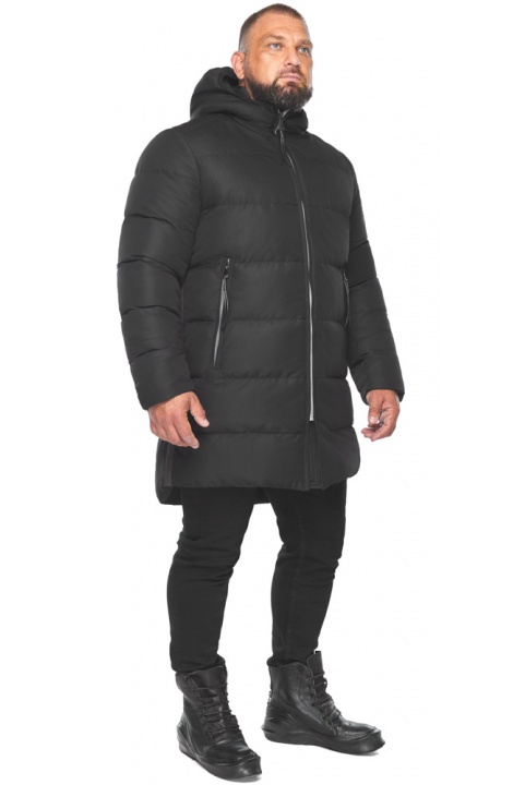 Чёрная мужская куртка с карманами модель 57055 Braggart "Aggressive" фото 1