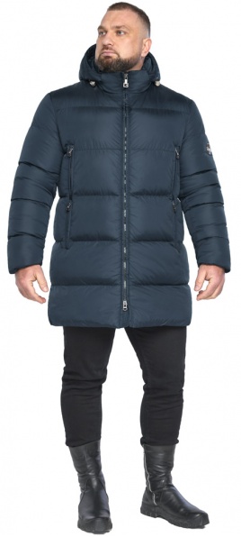 Куртка мужская зимняя городская цвет тёмно-синий модель 63957  фото 1