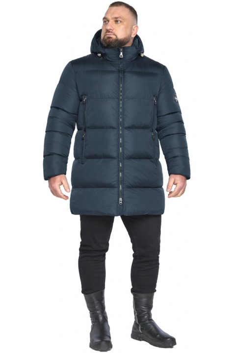 Куртка мужская зимняя городская цвет тёмно-синий модель 63957  фото 1