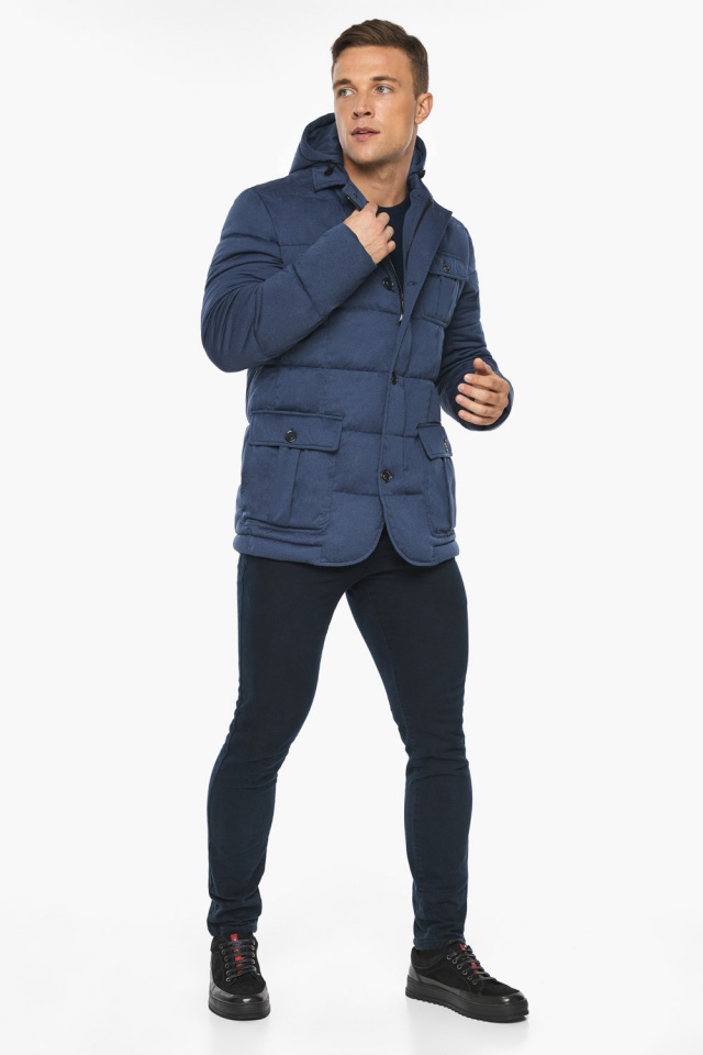 Куртка – воздуховик осенний практичный мужской цвет джинс модель 35230 Braggart "Angel's Fluff Man" фото 2