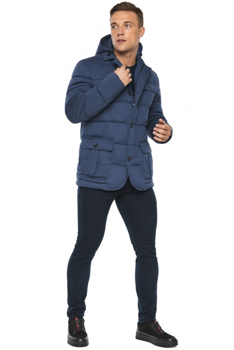 Куртка – воздуховик осенний практичный мужской цвет джинс модель 35230 Braggart "Angel's Fluff Man" фото 1