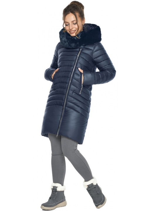 Женская синяя комфортная куртка модель 533-28 Ajento – Wild фото 1