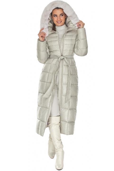 Елегантна жіноча куртка в платиновому кольорі модель 59485 Braggart "Angel's Fluff" фото 1