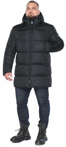 Зимова чоловіча графітова куртка з кишенями модель 63957 Braggart "Aggressive" фото 1