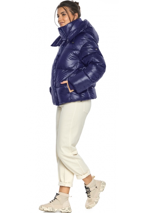 Куртка женская синяя зимняя модная модель 44210 Braggart "Angel's Fluff" фото 1