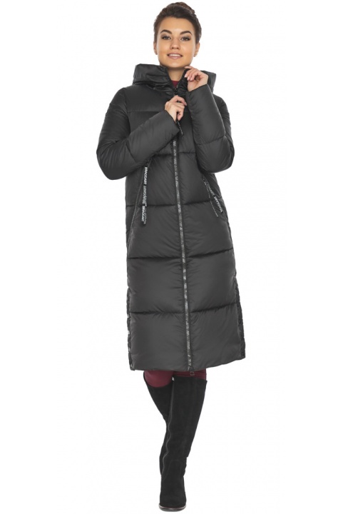 Куртка чёрная женская люксовая модель 56530 Braggart "Angel's Fluff" фото 1