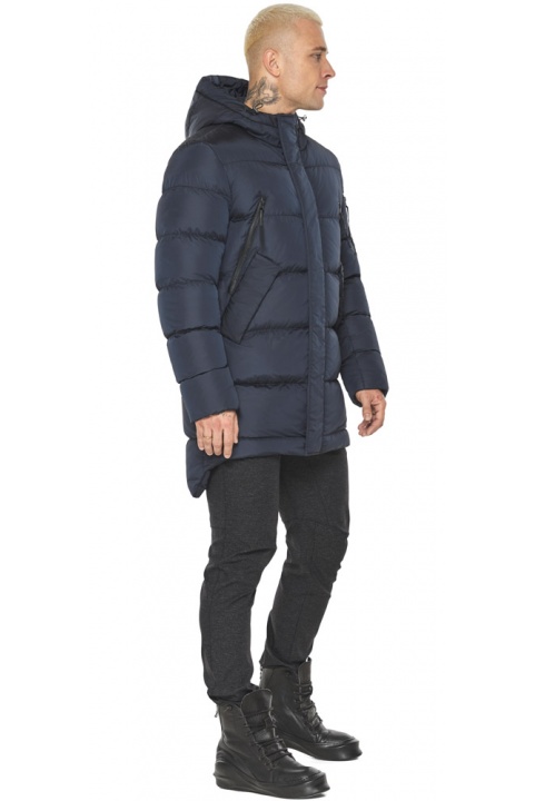 Трендовая мужская зимняя тёмно-синяя курточка модель 63234 Braggart "Aggressive" фото 1