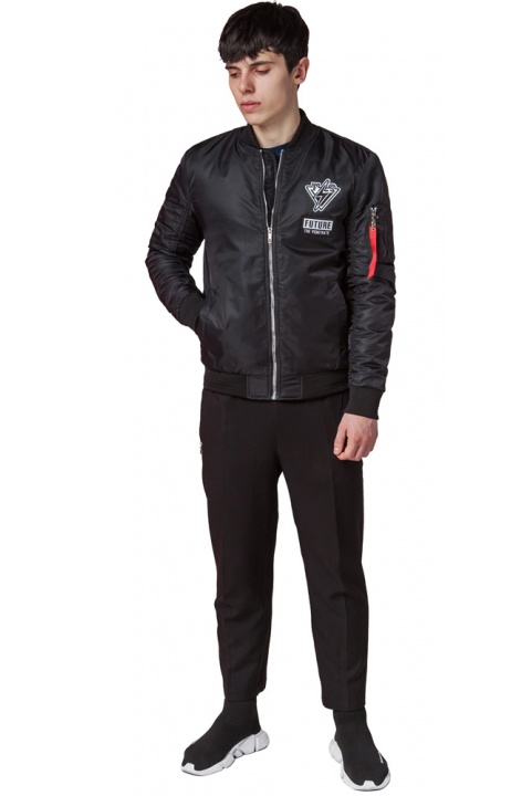 Черная оригинальная мужская осенняя куртка модель 306 Kiro Tokao фото 1