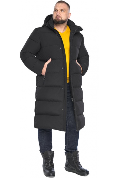 Комфортна зимова чоловіча чорна куртка модель 59900 Braggart "Dress Code" фото 1