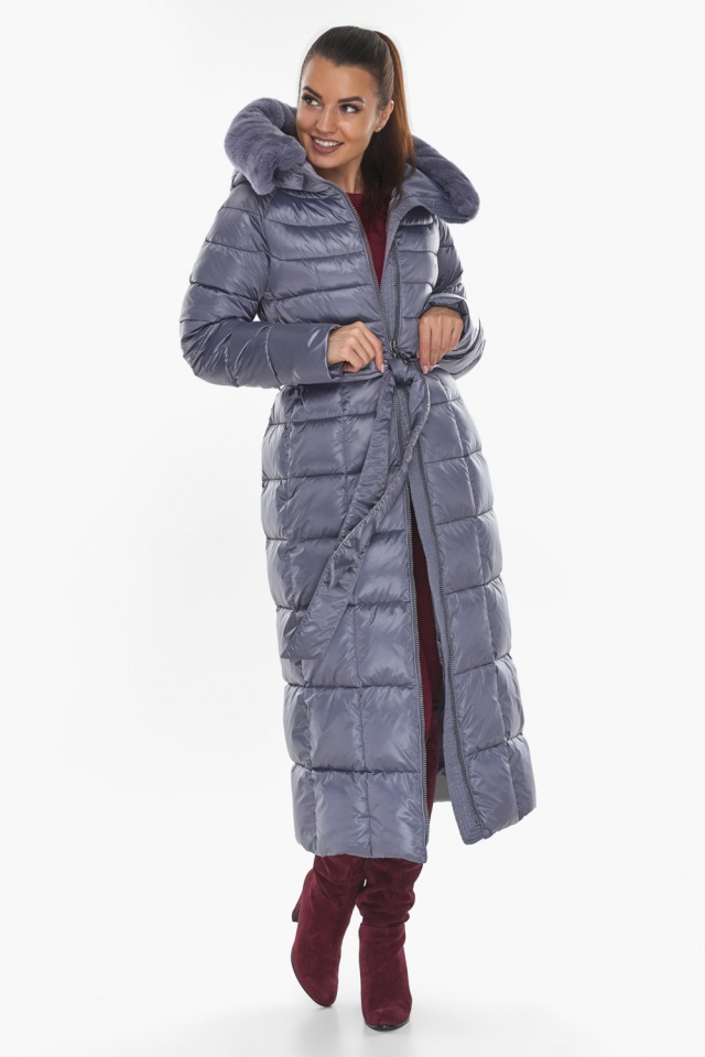 Зимняя женская изысканная куртка цвет ниагара модель 59485 Braggart "Angel's Fluff" фото 3