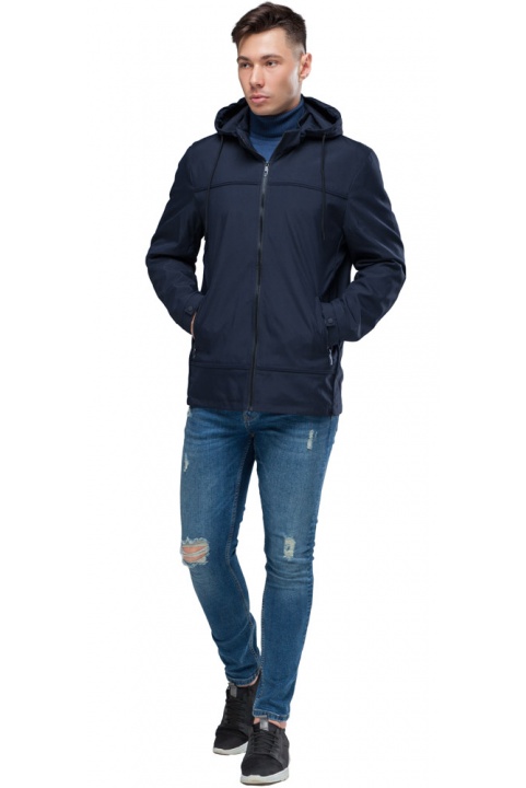 Тёмно-синяя оригинальная мужская осенняя куртка модель 2069 Kiro Tokao фото 1