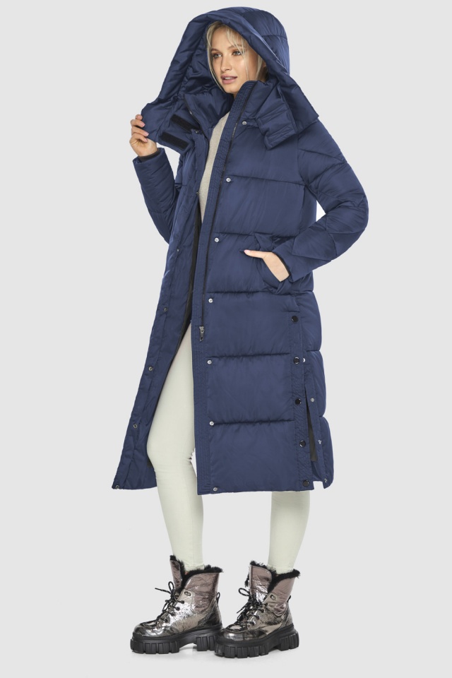 Практичная синяя 1 женская куртка модель 60024  фото 2