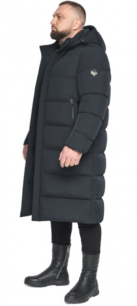 Мужская брендовая графитовая куртка на зиму модель 59900 Braggart "Dress Code" фото 1