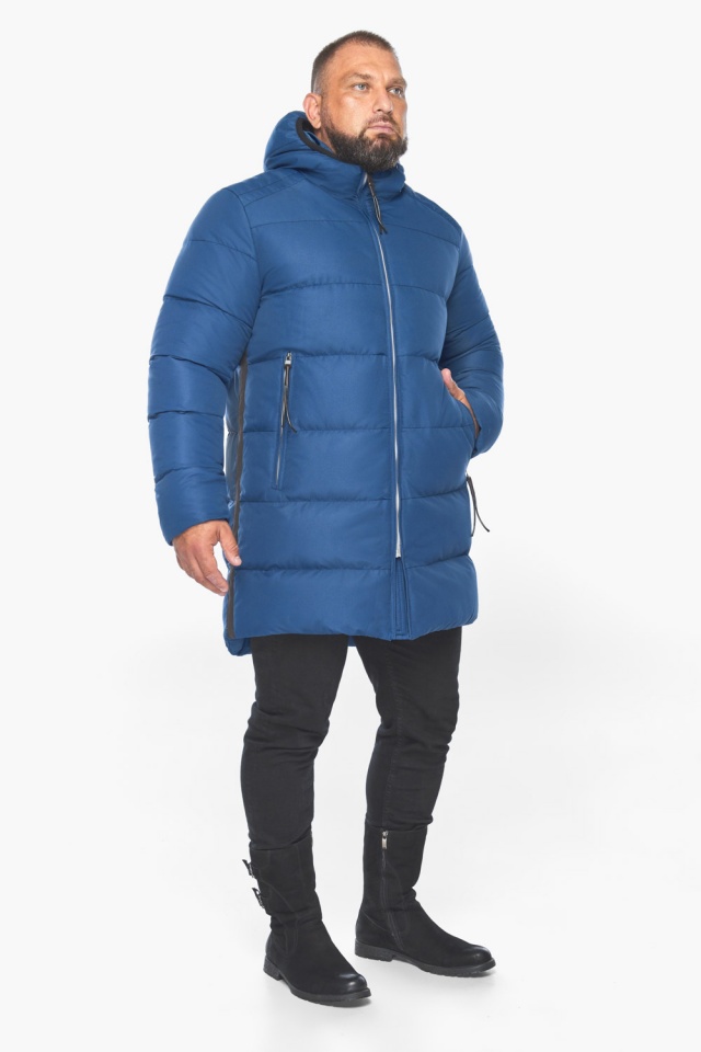 Мужская зимняя классическая куртка цвет электрик модель 57055 Braggart "Aggressive" фото 3
