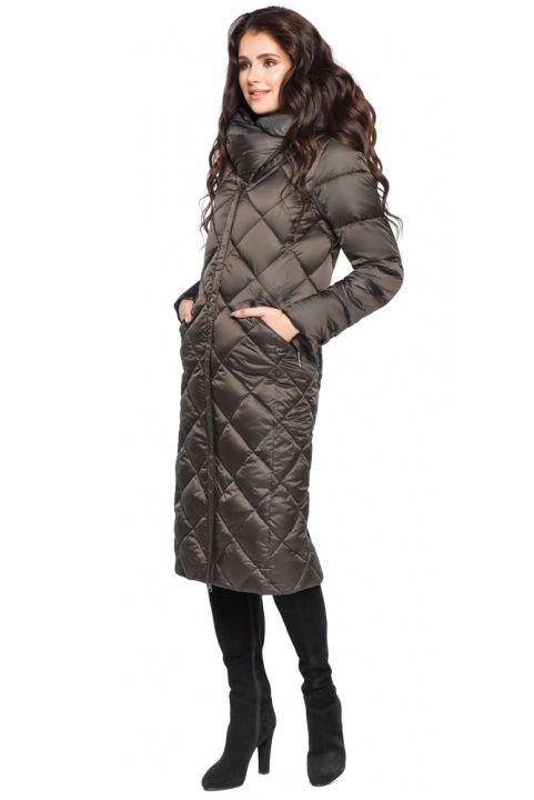 Жіноча куртка зимова модна колір капучино модель 31031 Braggart "Angel's Fluff" фото 1