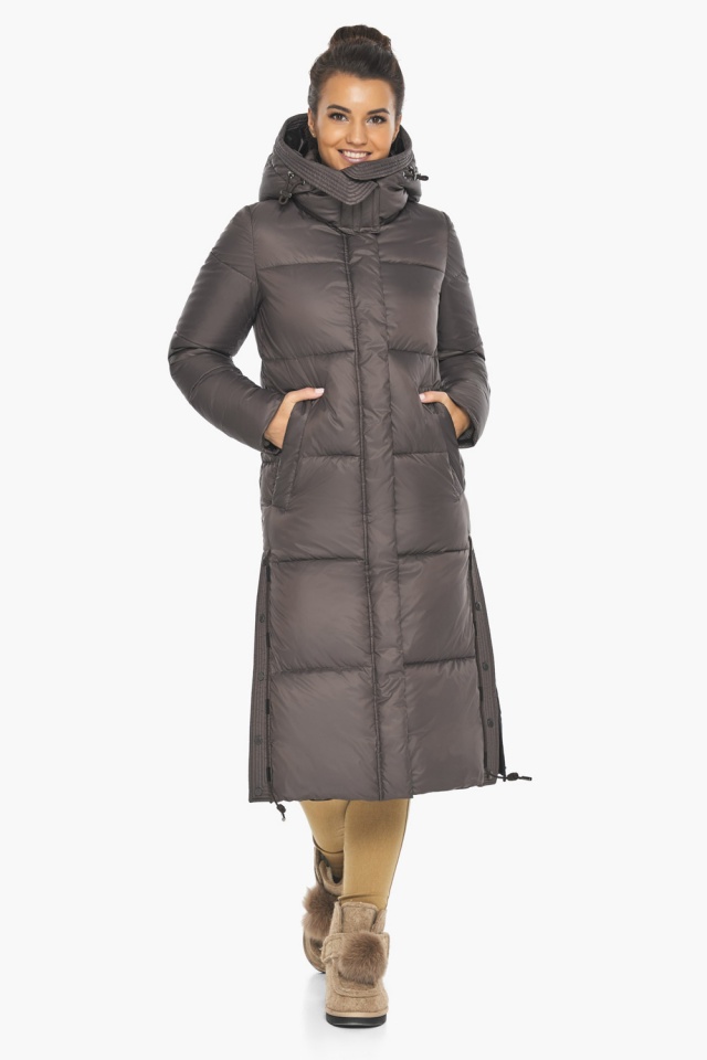 Зимняя куртка стильная женская цвет капучино модель 42650 Braggart "Angel's Fluff" фото 2