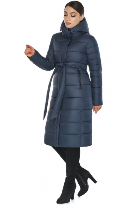 Лаконічна синя жіноча куртка для осені й весни модель 538-74 Wild Club фото 1