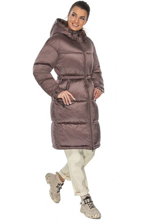 Курточка женская зимняя в цвете сепии модель 57240 Braggart "Angel's Fluff" фото 1