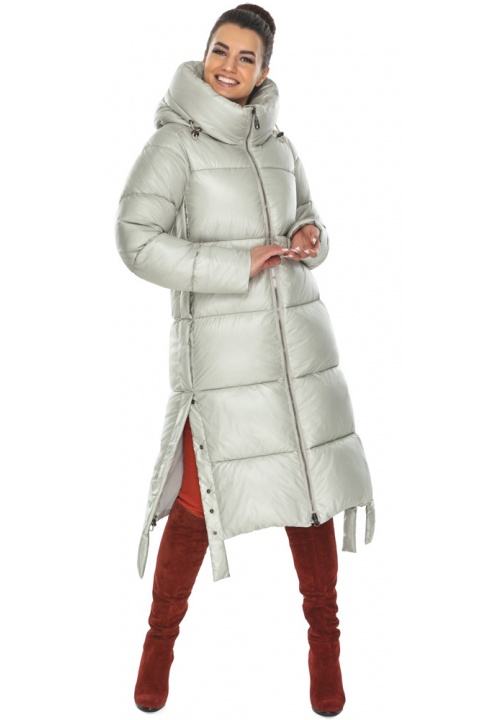 Платиновая куртка на зиму женская трендовая модель 53875 Braggart "Angel's Fluff" фото 1