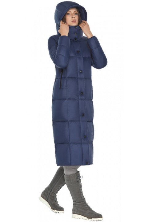 Куртка женская синяя 3 длинная модель 60052 Kiro – Wild – Tiger фото 1