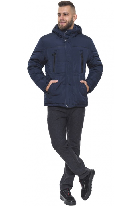 Куртка удобного фасона зимняя мужская темно-синяя модель 1905-1 Chase Templeton фото 1