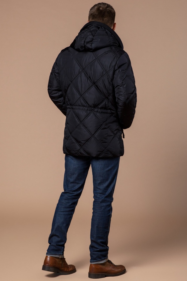 Черная куртка с пуговицами мужская зимняя модель 12481 Braggart "Dress Code" фото 5