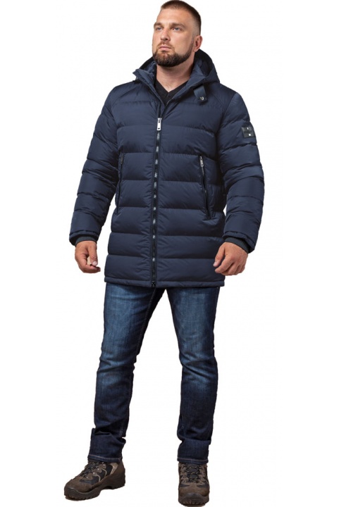 Зимова куртка в темно-синьому кольорі чоловіча модель 32540 Braggart "Aggressive" фото 1