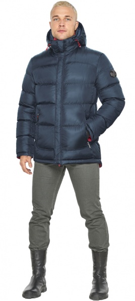 Куртка мужская синяя модная на зиму модель 51999 Braggart "Aggressive" фото 1