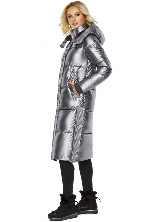Зимняя куртка женская цвет серебро модель 42650 Braggart "Angel's Fluff" фото 1