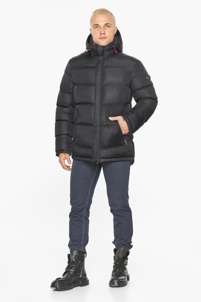 Зимняя тёплая мужская графитовая куртка модель 51999 Braggart "Aggressive" фото 2