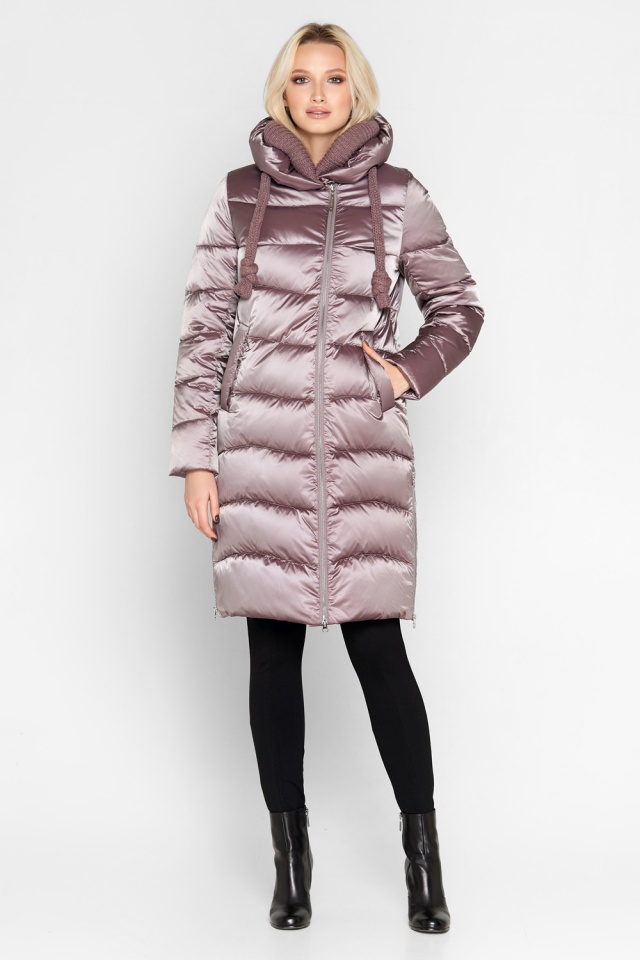 Зимова жіноча пудрова курточка модель 27005-1 Braggart "Angel's Fluff" фото 2