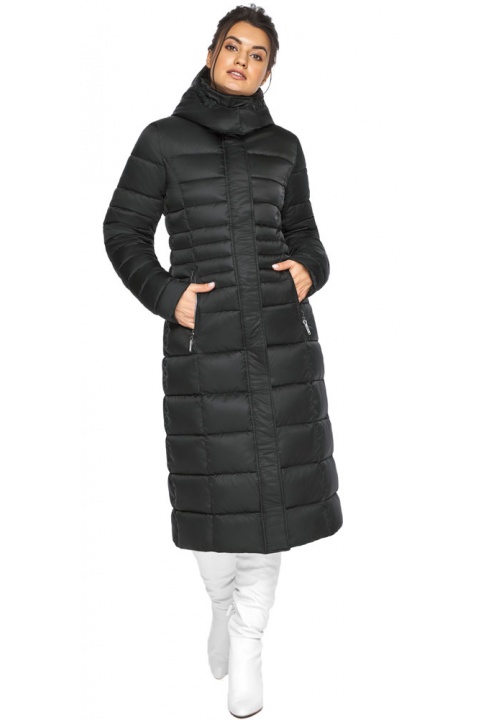 Куртка зимняя с карманами женская цвет черный модель 43575 Braggart "Angel's Fluff" фото 1