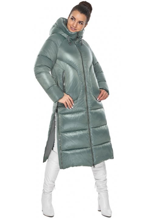 Турмалиновая женская курточка с лёгким блеском модель 57260 Braggart "Angel's Fluff" фото 1