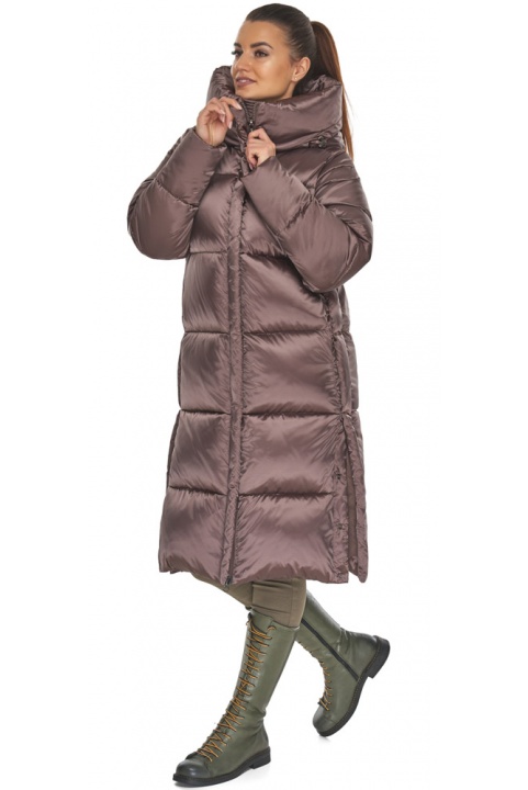Зимняя женская функциональная куртка в цвете сепии модель 53631 Braggart "Angel's Fluff" фото 1