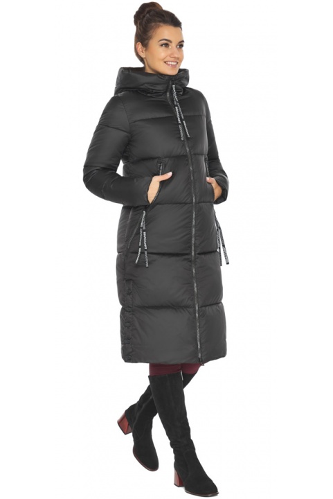 Оригинальная зимняя куртка чёрная женская модель 56530 Braggart "Angel's Fluff" фото 1