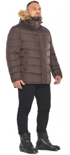 Куртка тёплая мужская зимняя цвет шоколад модель 49868 Braggart "Aggressive" фото 1