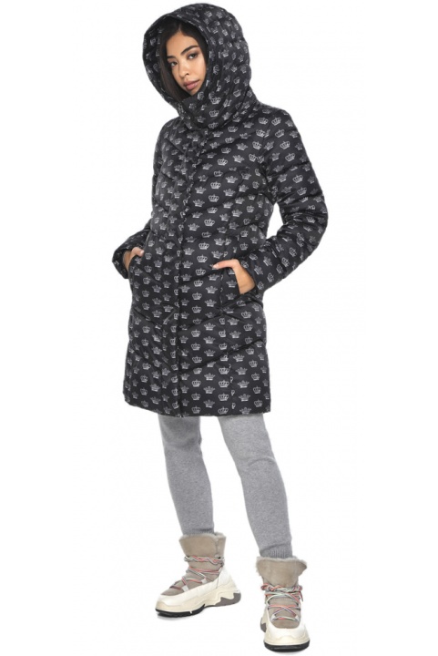 Женская весенняя куртка с креативным рисунком модель M6540  Moc – Ajento – Vivacana фото 1