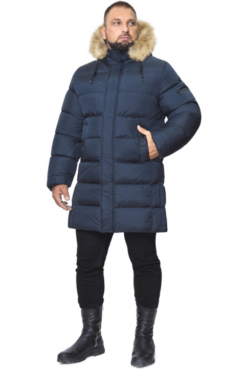 Практична чоловіча зимова куртка великого розміру синього кольору модель 53900 Braggart "Titans" фото 1