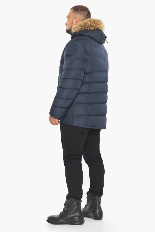 Темно-синя куртка чоловіча зимова зручна модель 49868 Braggart "Aggressive" фото 11