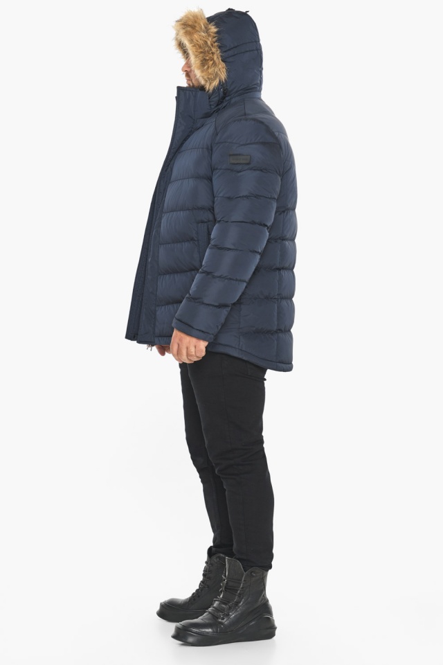 Темно-синя куртка чоловіча зимова зручна модель 49868 Braggart "Aggressive" фото 10