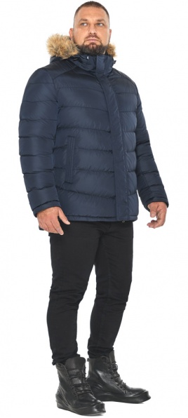 Темно-синя куртка чоловіча зимова зручна модель 49868 Braggart "Aggressive" фото 1