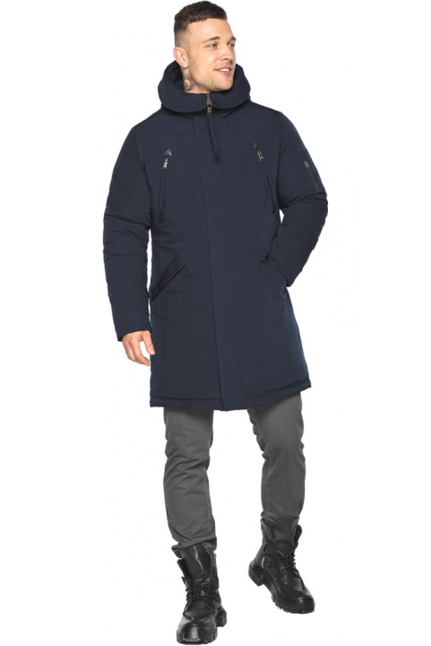 Куртка – воздуховик зимний тёмно-синий практичный мужской модель 30675 Braggart "Angel's Fluff Man" фото 1