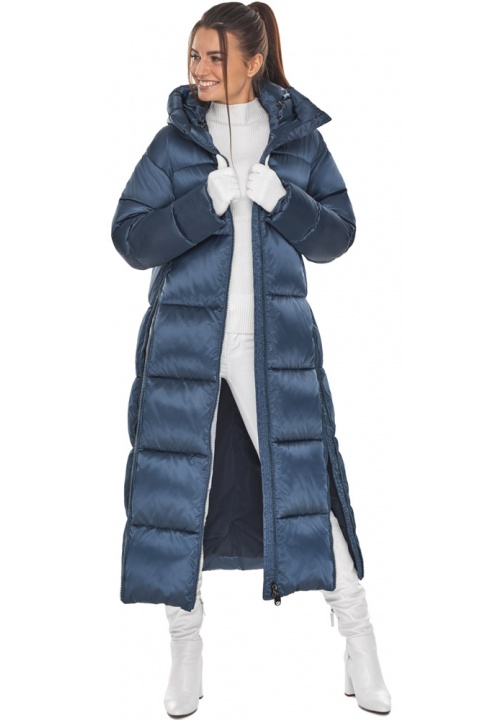 Сапфировая удобная женская зимняя куртка модель 51525 Braggart "Angel's Fluff" фото 1