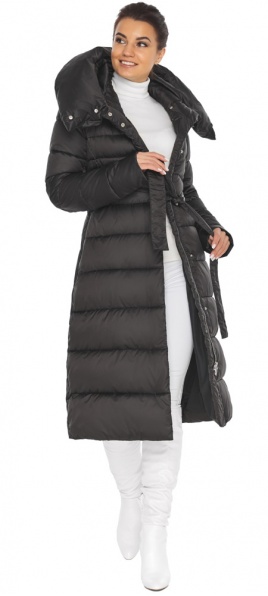 Чорна куртка жіноча зручна модель 31515 Braggart "Angel's Fluff" фото 1