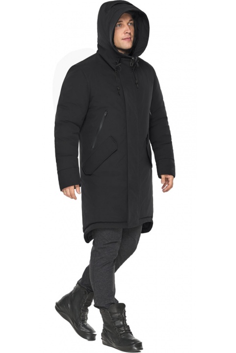 Практичная куртка мужская чёрная на зиму модель 58000 Braggart "Arctic" фото 1