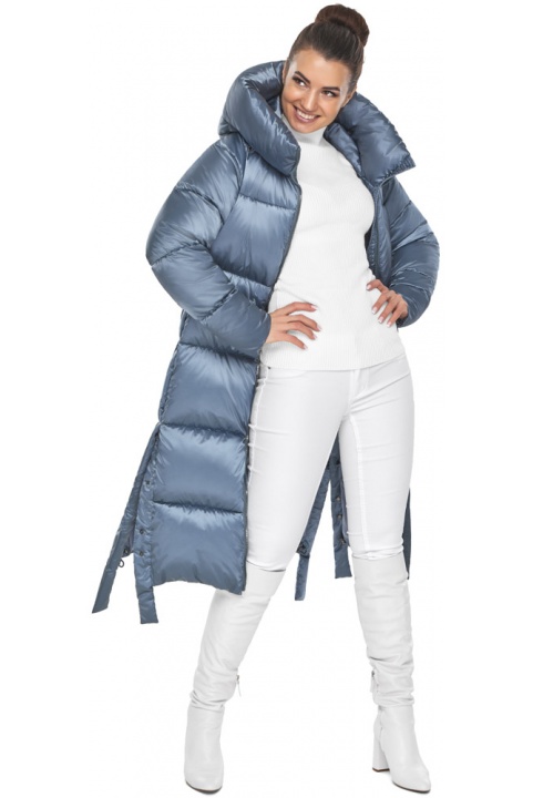 Стильная зимняя куртка женская цвет маренго модель 53875 Braggart "Angel's Fluff" фото 1