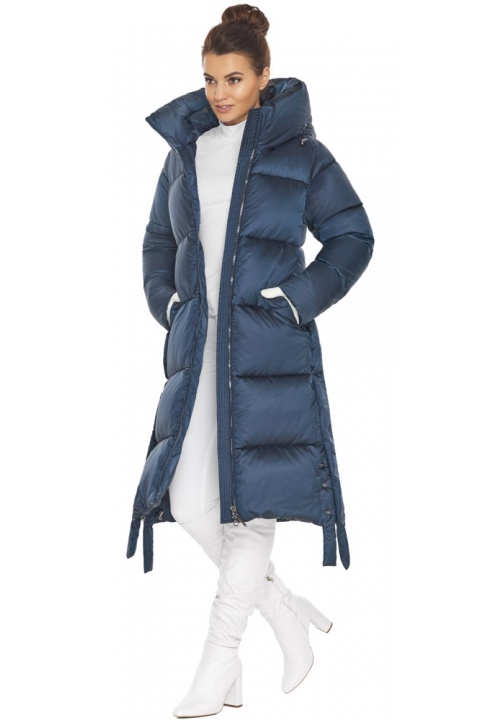 Куртка стильная женская зимняя сапфировая модель 53875  Braggart "Angel's Fluff" фото 1