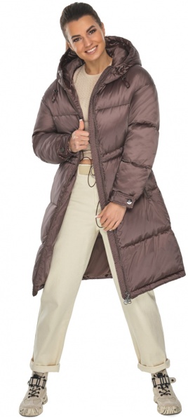 Куртка женская фирменная цвета сепии модель 57240 Braggart "Angel's Fluff" фото 1
